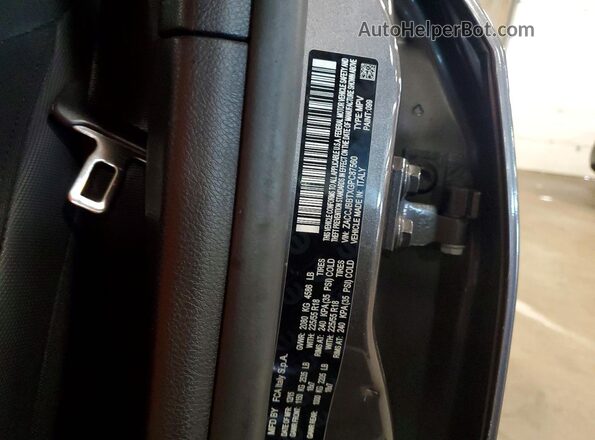ZACCJBBTXGPC87560 2016 JEEP RENEGADE Gray VIN კოდის სტიკერის ხედი