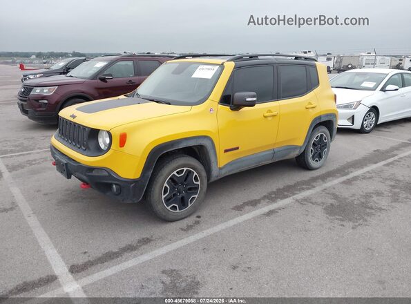 ZACCJBCB0HPF11328 2017 JEEP RENEGADE Желтый Передняя левая четверть
