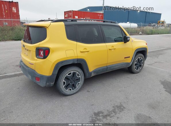 ZACCJBCB0HPF11328 2017 JEEP RENEGADE Желтый Задняя правая четверть