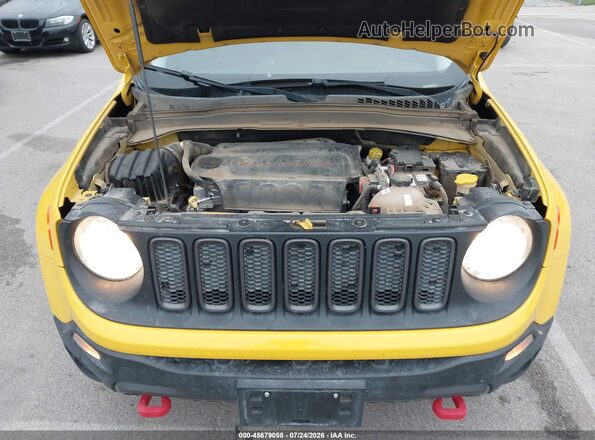 ZACCJBCB0HPF11328 2017 JEEP RENEGADE Желтый Вид сзади