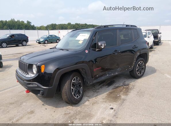 ZACCJBCB0HPG35342 2017 JEEP RENEGADE Black Առջևի ձախ երեք քառորդ տեսարան