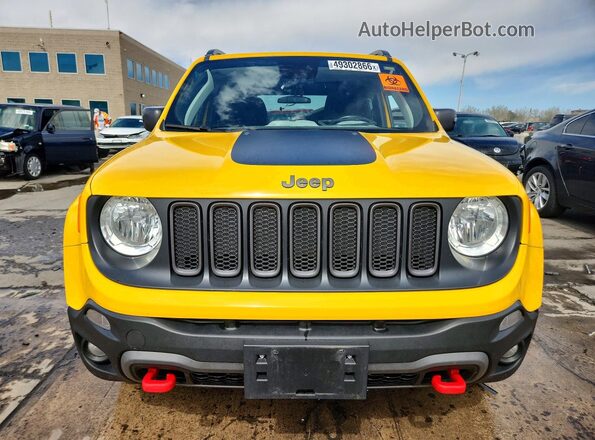 ZACCJBCB4JPH15796 2018 JEEP RENEGADE Yellow Front view