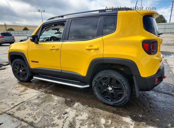 ZACCJBCB4JPH15796 2018 JEEP RENEGADE Yellow Rear left