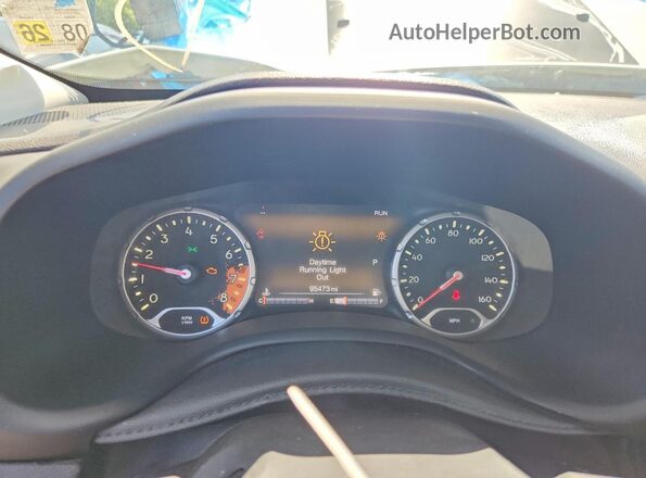 ZACCJBCB6HPE76469 2017 JEEP RENEGADE White Widok zestawu wskaźników