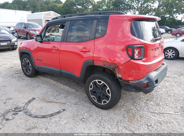 ZACCJBCB6HPF30322 2017 JEEP RENEGADE Красный Задняя левая четверть