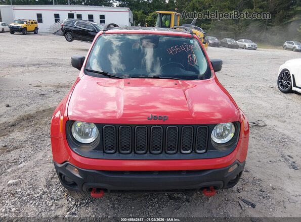 ZACCJBCB6HPF30322 2017 JEEP RENEGADE Красный Вид задней части салона