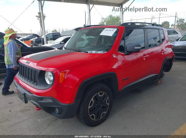 ZACCJBCB8HPF94619 2017 JEEP RENEGADE Красный Передняя левая четверть
