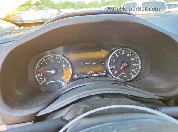 ZACCJBCB9HPE54546 2017 JEEP RENEGADE Yellow Սարքավորումների վահանակի տեսք