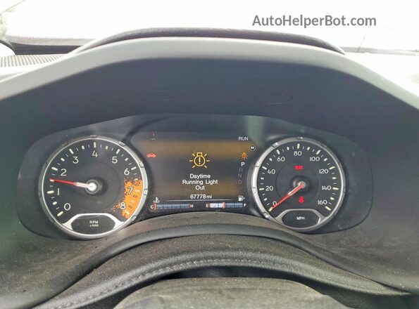 ZACCJBCT0GPC81541 2016 JEEP RENEGADE Charcoal Widok zestawu wskaźników