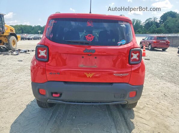 ZACCJBCT0GPD55024 2016 JEEP RENEGADE Red უკანა ხედი