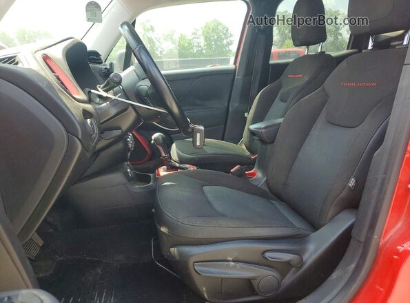 ZACCJBCT0GPD55024 2016 JEEP RENEGADE Red წინა სალონის ხედი