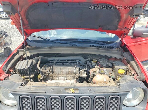 ZACCJBCT0GPD55024 2016 JEEP RENEGADE Red ძრავის განყოფილების ხედი