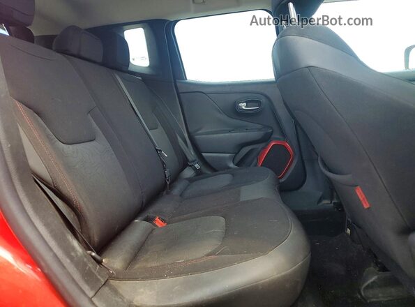 ZACCJBCT0GPD55024 2016 JEEP RENEGADE Red უკანა სალონის ხედი