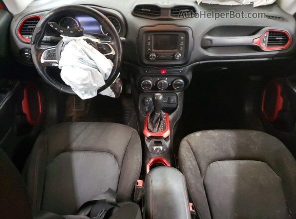 ZACCJBCT1GPE04523 2016 JEEP RENEGADE Orange Dashboard view