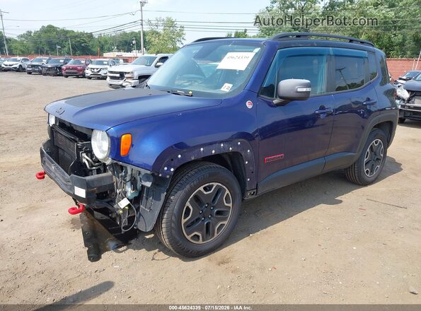 ZACCJBCT1GPE04652 2016 JEEP RENEGADE Dark Blue წინა მარცხენა ხედი სამი მეოთხედიდან