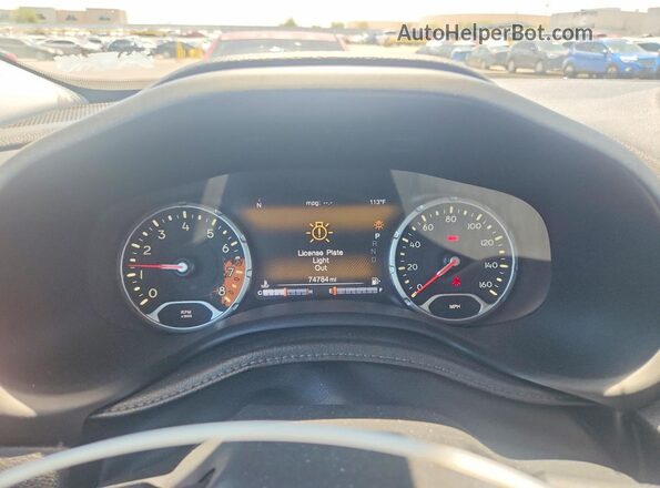 ZACCJBCT2GPD14720 2016 JEEP RENEGADE White Instrument cluster view