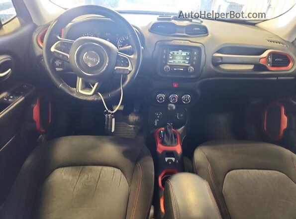 ZACCJBCT2GPD99428 2016 JEEP RENEGADE Blue Вид панелі приладів