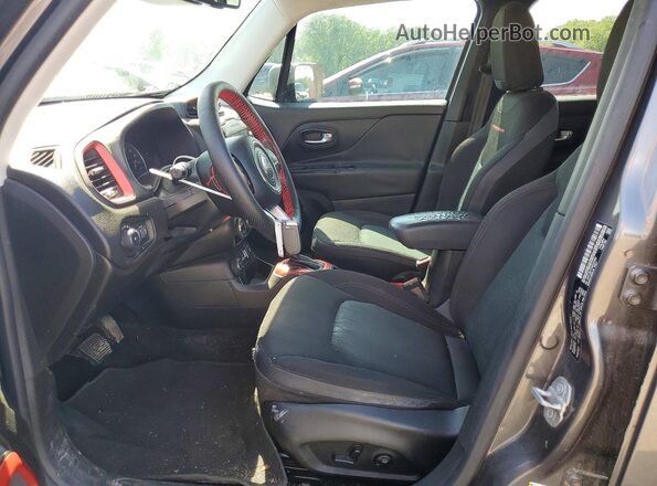 ZACCJBCT3GPC81520 2016 JEEP RENEGADE Gray წინა სალონის ხედი