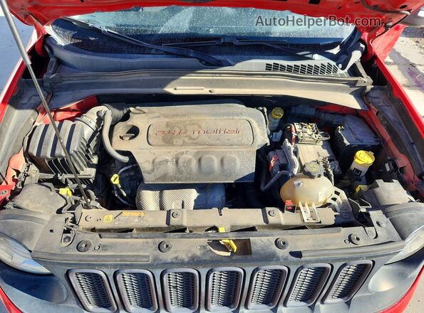 ZACCJBCT3GPC96504 2016 JEEP RENEGADE Red Widok wnętrza z tyłu