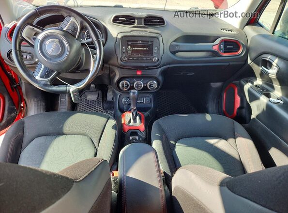 ZACCJBCT3GPC96504 2016 JEEP RENEGADE Red Widok deski rozdzielczej