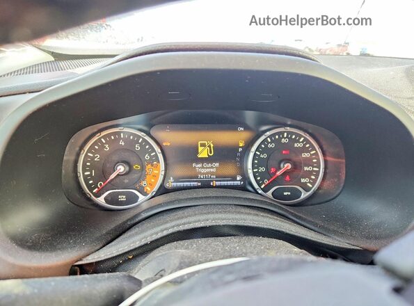 ZACCJBCT3GPC96504 2016 JEEP RENEGADE Red Widok zestawu wskaźników
