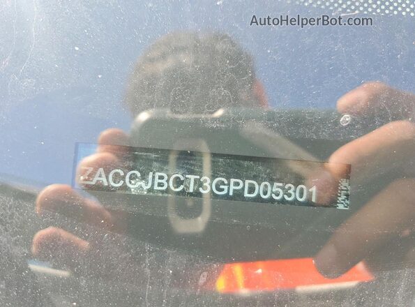 ZACCJBCT3GPD05301 2016 JEEP RENEGADE Белый Вид подкапотного пространства