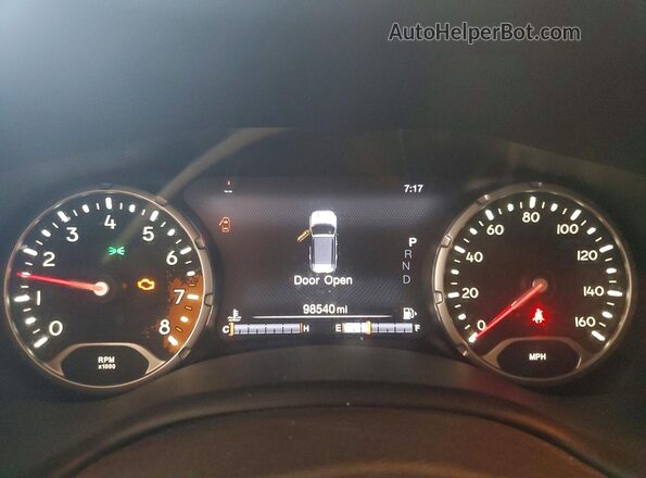 ZACCJBCT3GPD17660 2016 JEEP RENEGADE Black Instrument cluster view