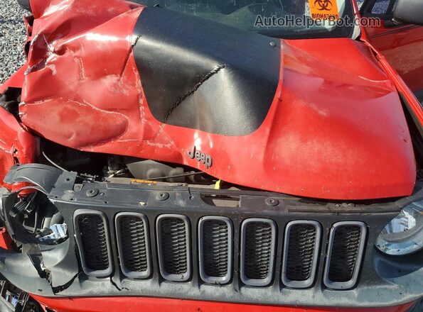 ZACCJBCT3GPD49315 2016 JEEP RENEGADE Red Սալոնի հետևի տեսք