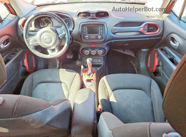 ZACCJBCT3GPD55311 2016 JEEP RENEGADE Orange Vista del salpicadero