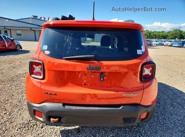 ZACCJBCT3GPD55311 2016 JEEP RENEGADE Orange Vista trasera