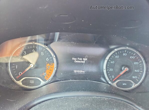 ZACCJBCT3GPD55311 2016 JEEP RENEGADE Orange Vista del cuadro de instrumentos