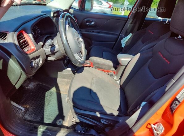 ZACCJBCT3GPD55311 2016 JEEP RENEGADE Orange Vista interior delantera