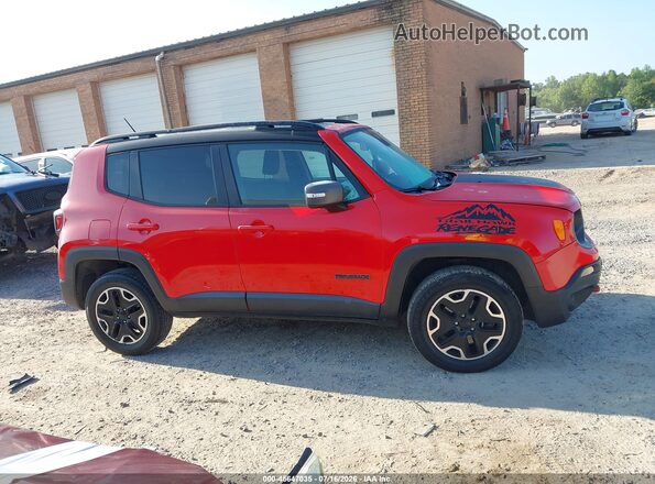 ZACCJBCT3GPD66440 2016 JEEP RENEGADE Red უკანა სალონის ხედი