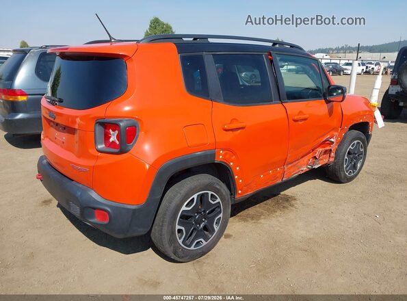 ZACCJBCT4GPC69490 2016 JEEP RENEGADE Orange Rear right