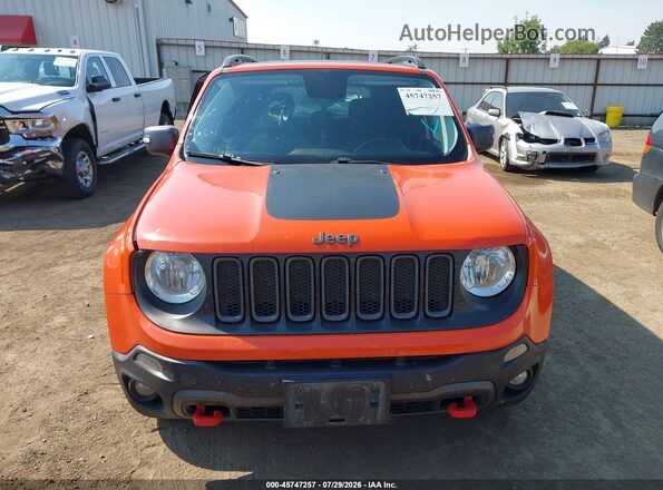ZACCJBCT4GPC69490 2016 JEEP RENEGADE Orange Instrument cluster view