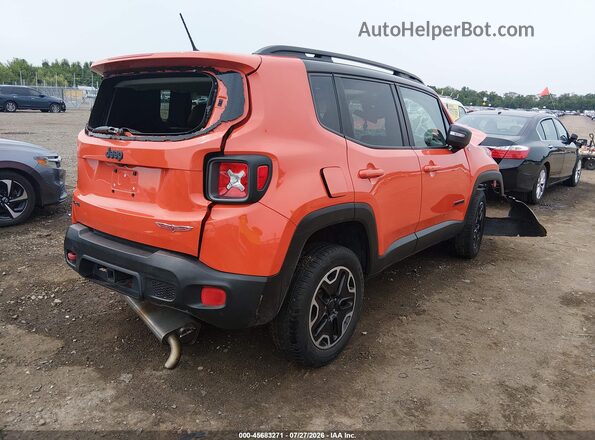 ZACCJBCT5GPD24593 2016 JEEP RENEGADE Оранжевый Задняя правая четверть