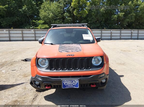 ZACCJBCT5GPD94725 2016 JEEP RENEGADE Orange ხელსაწყოთა პანელის ხედი