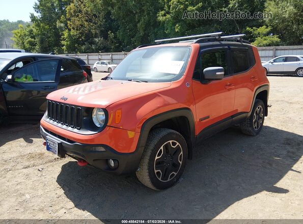 ZACCJBCT5GPD94725 2016 JEEP RENEGADE Orange წინა მარცხენა ხედი სამი მეოთხედიდან