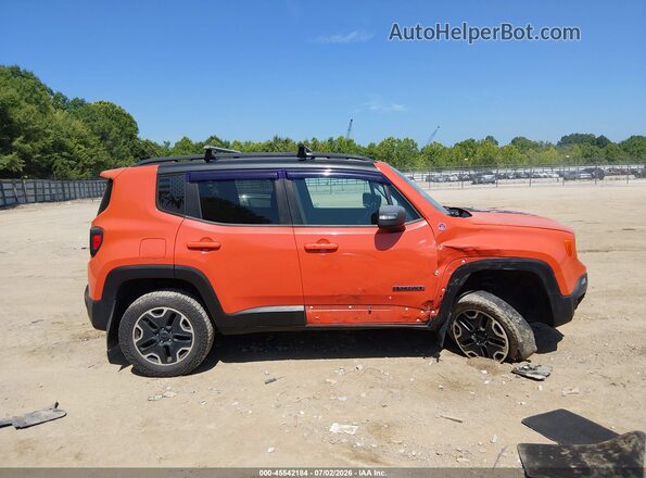 ZACCJBCT5GPD94725 2016 JEEP RENEGADE Orange უკანა სალონის ხედი