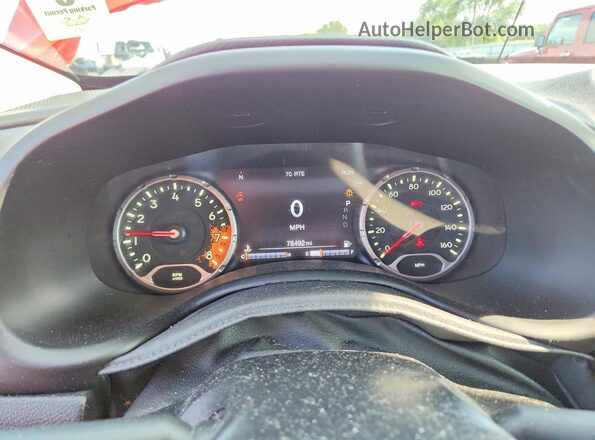 ZACCJBCT5GPE15055 2016 JEEP RENEGADE Red Instrument cluster view