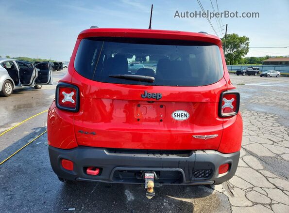 ZACCJBCT5GPE15055 2016 JEEP RENEGADE Red Rear view