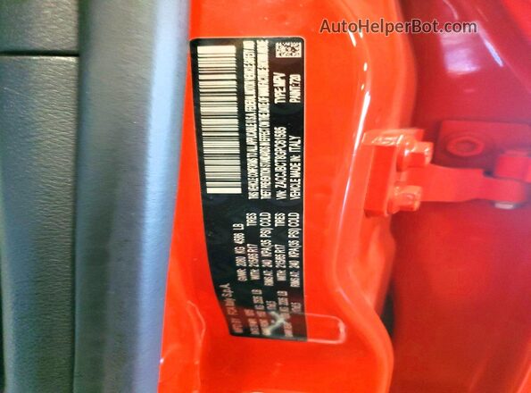 ZACCJBCT8GPC61585 2016 JEEP RENEGADE Orange ძრავის განყოფილების ხედი