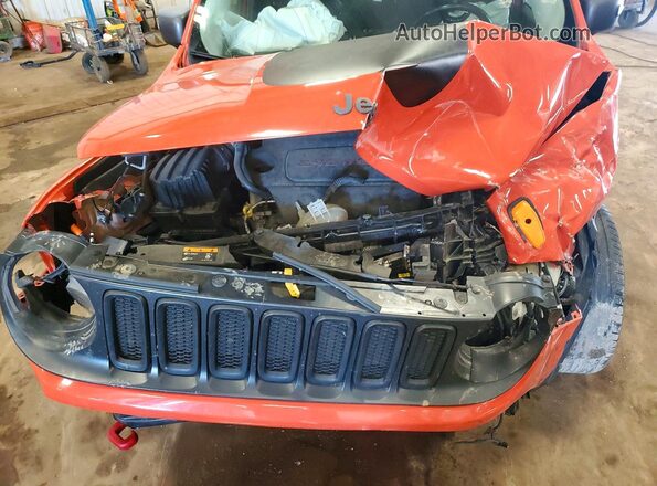 ZACCJBCT8GPC61585 2016 JEEP RENEGADE Orange უკანა სალონის ხედი