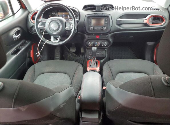 ZACCJBCT8GPD48385 2016 JEEP RENEGADE Оранжевый Вид панели приборов
