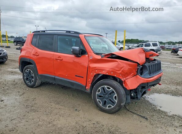 ZACCJBCT8GPD48385 2016 JEEP RENEGADE Оранжевый Передняя правая четверть