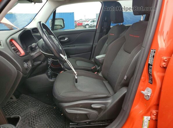 ZACCJBCT8GPD48385 2016 JEEP RENEGADE Оранжевый Вид салона спереди
