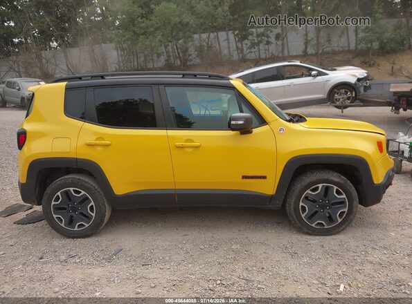 ZACCJBCTXGPD66144 2016 JEEP RENEGADE Yellow Вид задньої частини салону