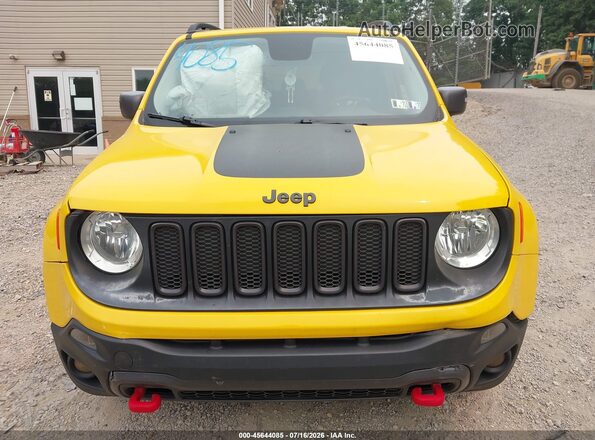 ZACCJBCTXGPD66144 2016 JEEP RENEGADE Yellow Вид щитка приладів