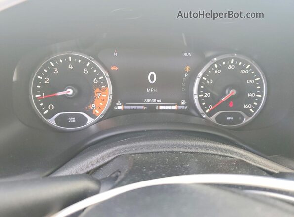 ZACCJBDB1JPH06441 2018 JEEP RENEGADE White Widok zestawu wskaźników