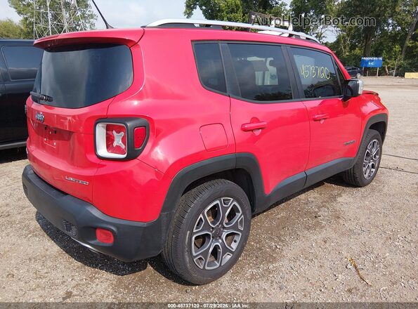 ZACCJBDB2HPE52832 2017 JEEP RENEGADE Red Tył prawy